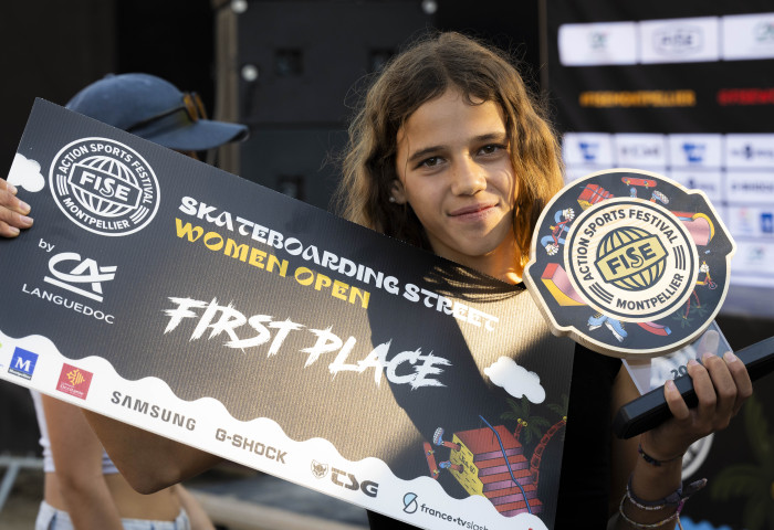 Ivet Terol, gagnante Skateboard Street fise femme 2024